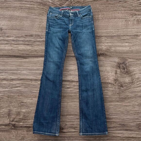 a.n.a Premium Bootcut Blue Flare Wide Leg Jeans Size 27/4 - Picture 1 of 8
